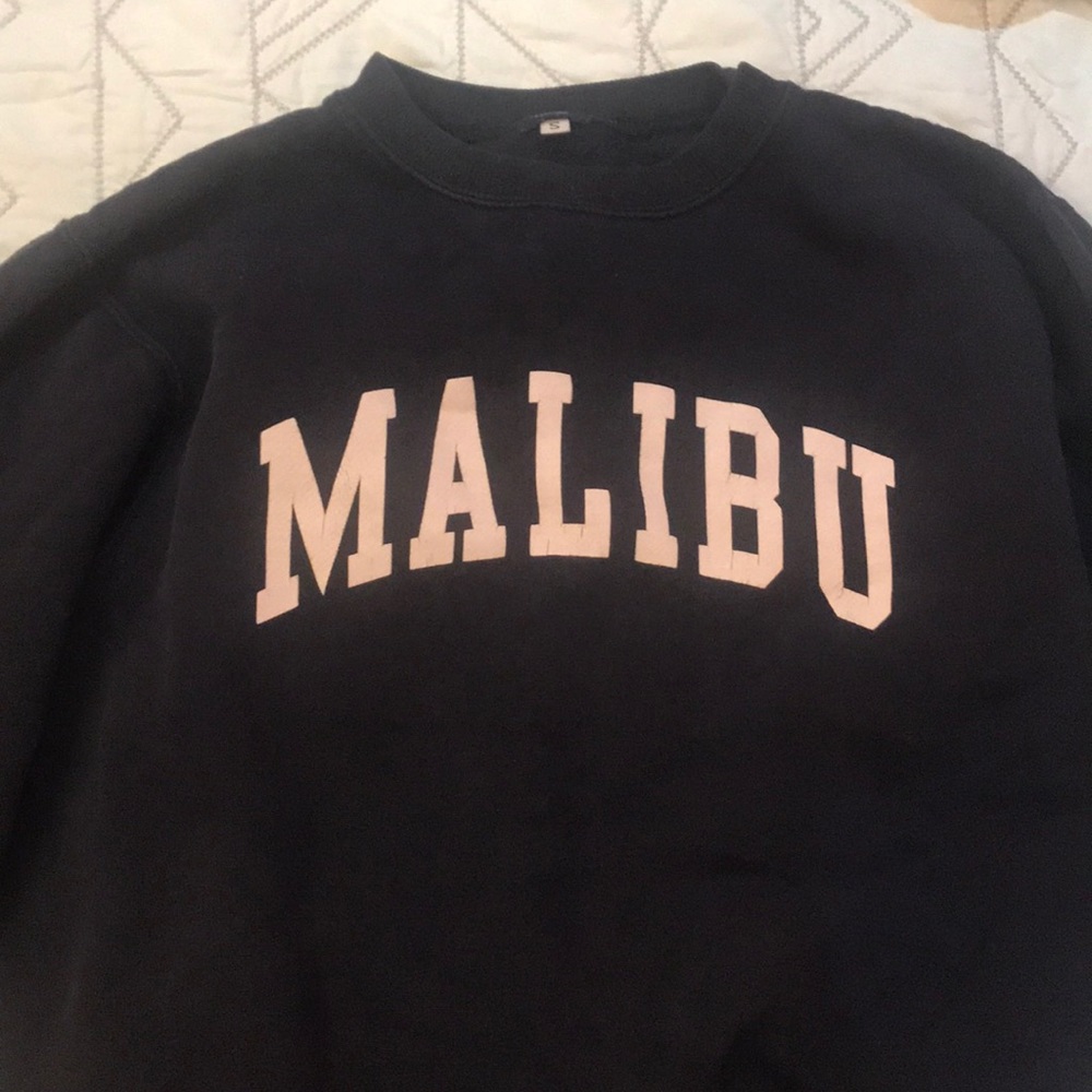 Pacsun Malibu crewneck (dark blue/blackish)